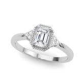 Engagement Rings Emerald Cut - TN85312-6X4